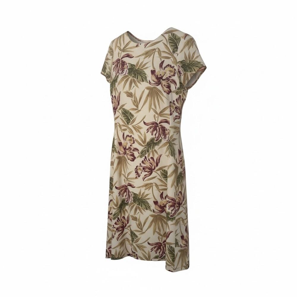 Jennifer Moore Floral Short Sleeve Maxi Dress Size 12